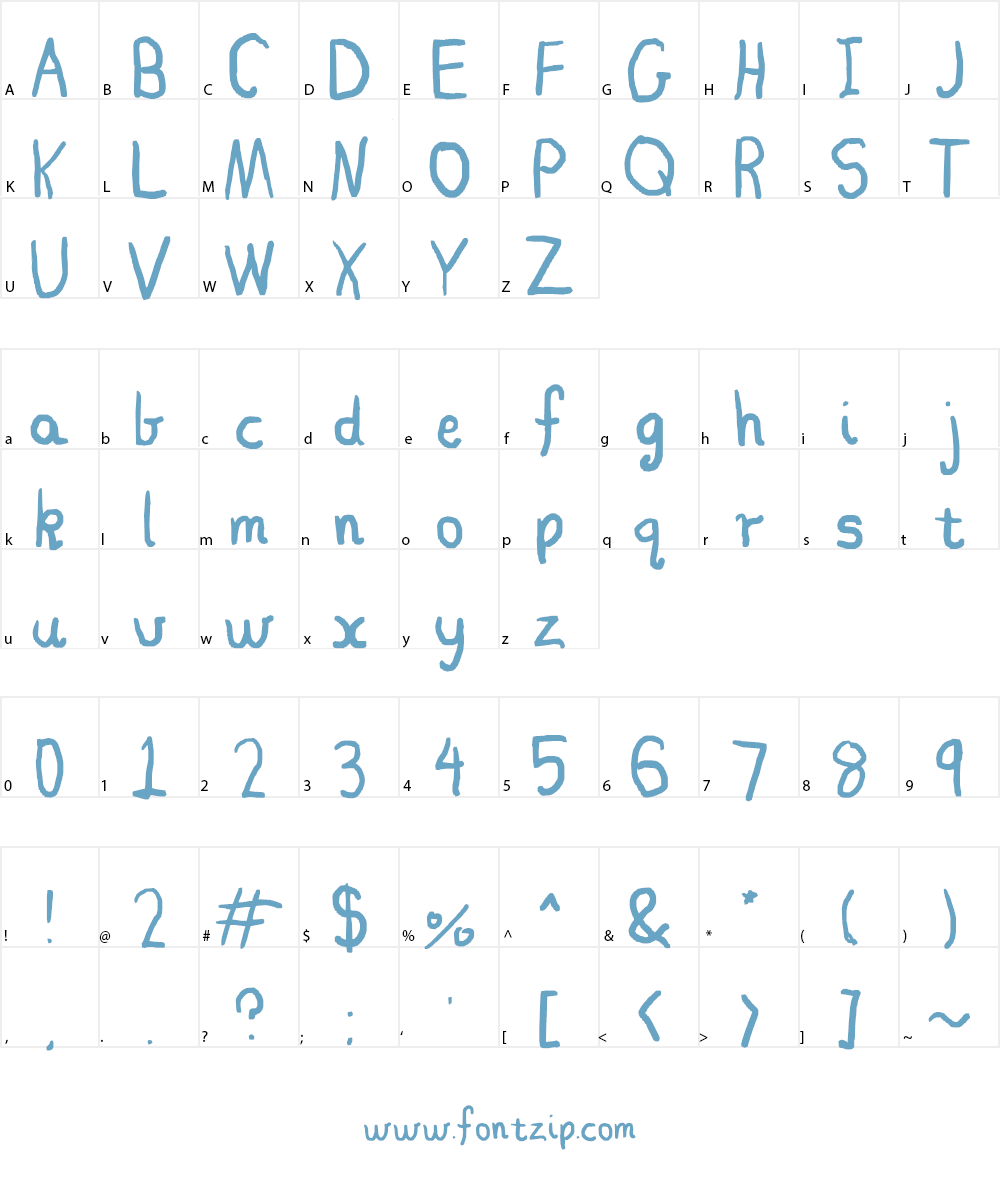 Les Fleurs Font Character